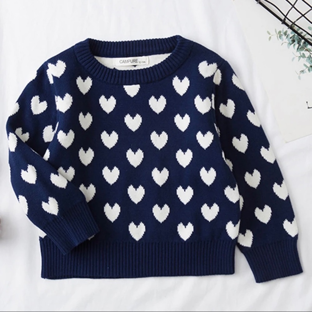 Knitted Loving Heart Sweater